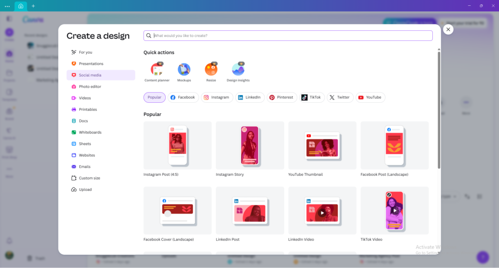 Canva AI for Instagram growth and content design AI-powered Canva tool for reels, posts and thumbnails Canva Magic Resize feature for Instagram formats Canva AI background remover for professional images Canva AI design tool for digital marketing content